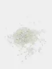 Серебряный бисер стеклянный мелкий и крупный