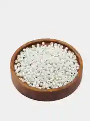Серебряный бисер стеклянный мелкий и крупный