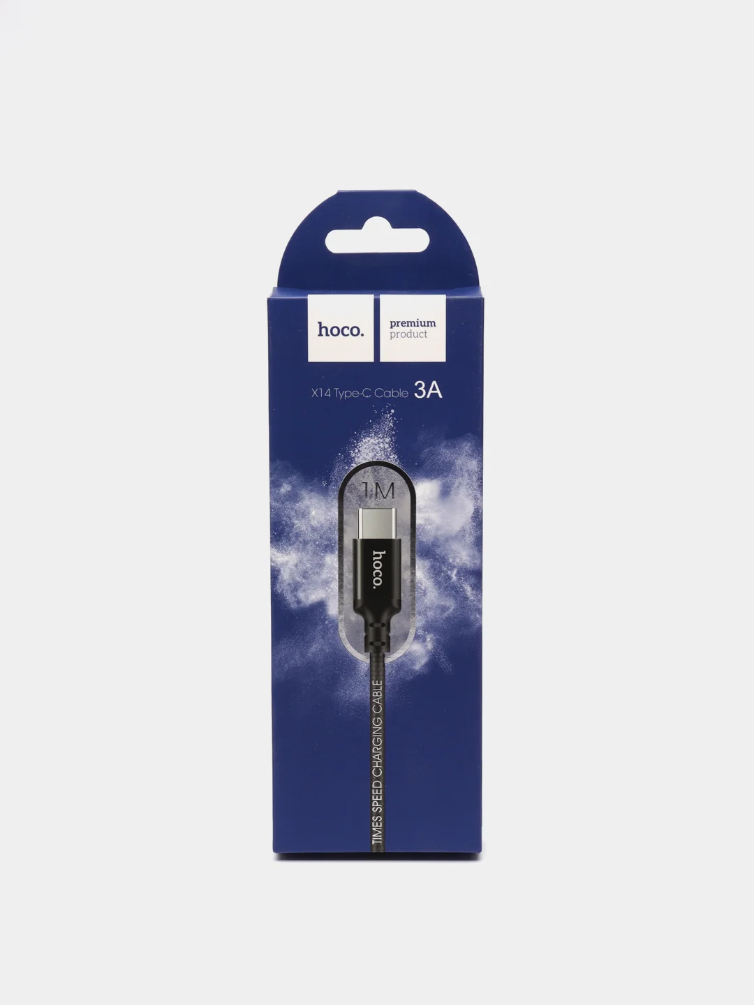 Черный кабель USB - Type-C HOCO X14, 3A, 1м
