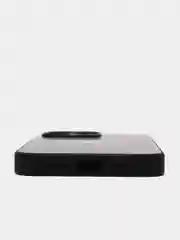 Черный чехол силиконовый с матовой стеклянной панелью для iPhone 11, 12, 13, 13 Pro, 13 Pro Max