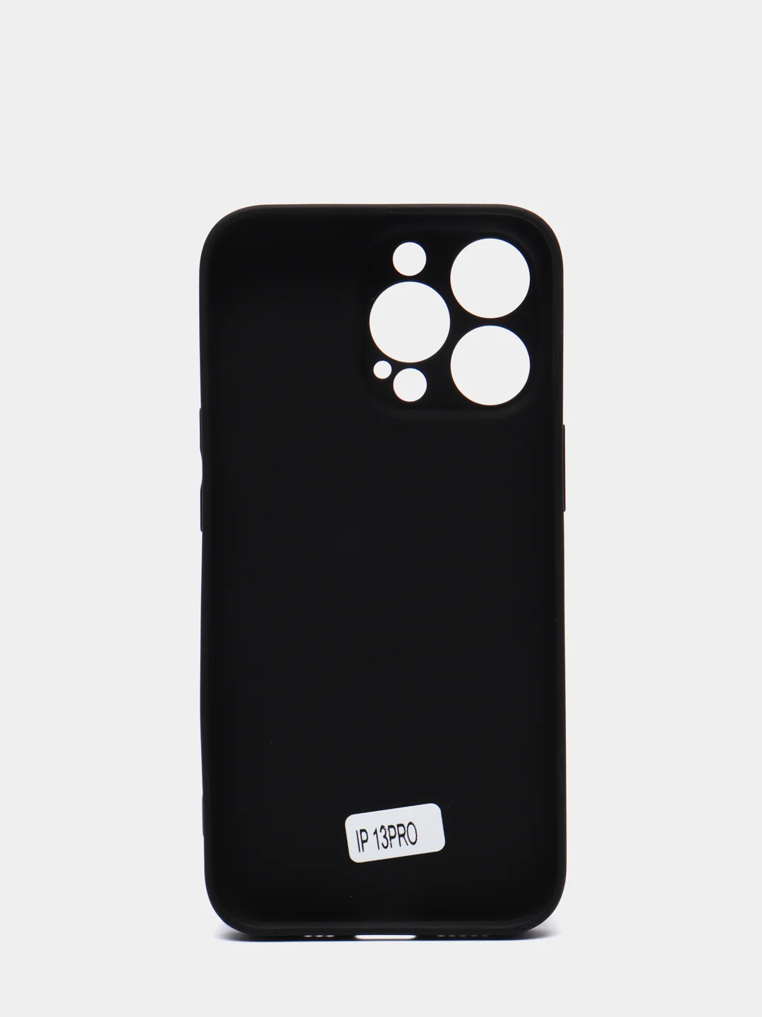 Черный чехол силиконовый с матовой стеклянной панелью для iPhone 11, 12, 13, 13 Pro, 13 Pro Max