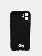 Черный чехол силиконовый с матовой стеклянной панелью для iPhone 11, 12, 13, 13 Pro, 13 Pro Max