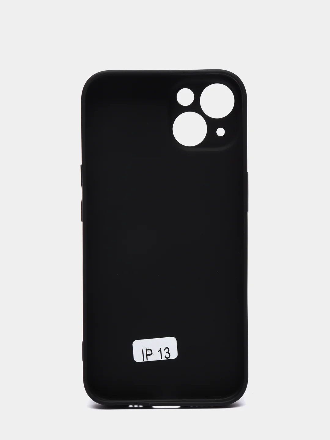 Черный чехол силиконовый с матовой стеклянной панелью для iPhone 11, 12, 13, 13 Pro, 13 Pro Max