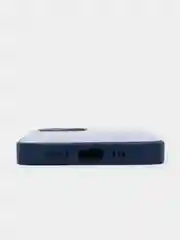 Синий чехол силиконовый с матовой стеклянной панелью для iPhone 11, 12, 13, 13 Pro, 13 Pro Max