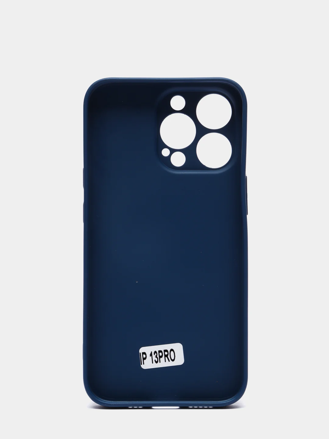 Синий чехол силиконовый с матовой стеклянной панелью для iPhone 11, 12, 13, 13 Pro, 13 Pro Max