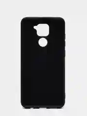 Черный чехол Xiaomi Redmi Note 9, Редми Нот 9 силиконовый, с закрытым низом и бархатом внутри