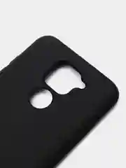 Черный чехол Xiaomi Redmi Note 9, Редми Нот 9 силиконовый, с закрытым низом и бархатом внутри