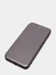 Серый чехол-книжка на Xiaomi Redmi 6A, Сяоми Редми 6А