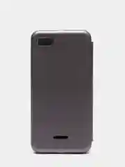 Серый чехол-книжка на Xiaomi Redmi 6A, Сяоми Редми 6А