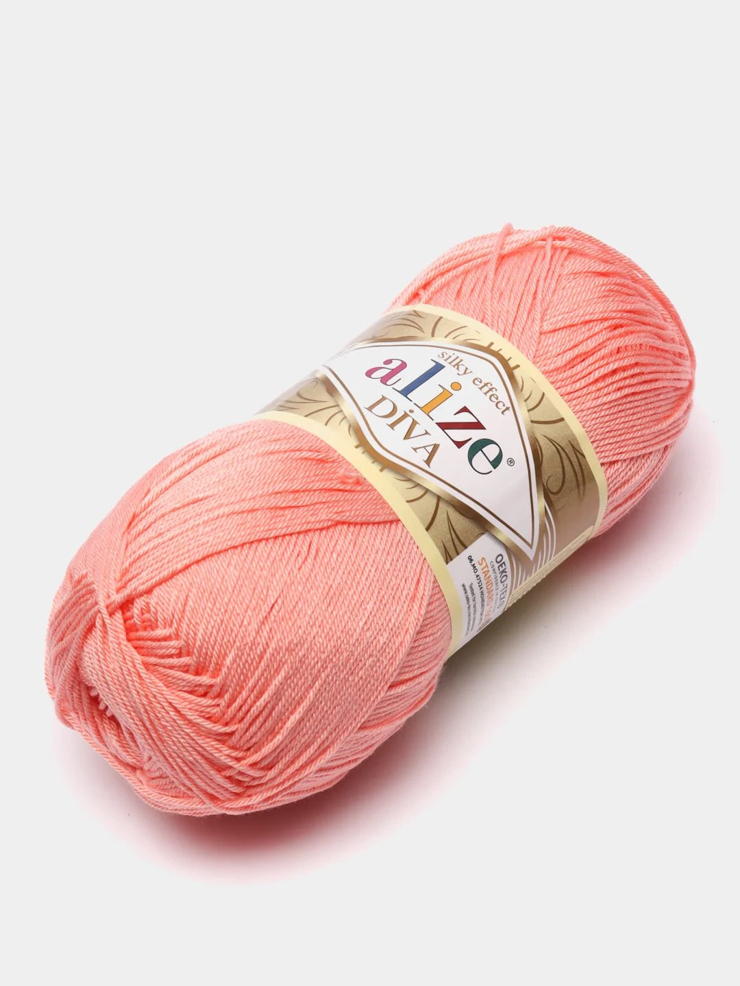 Пастельно-коралловый пряжа Alize Diva 100% Микрофибра 100г 350м