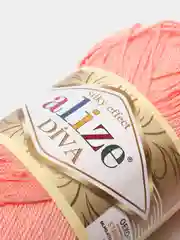 Пастельно-коралловый пряжа Alize Diva 100% Микрофибра 100г 350м