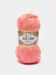 Пастельно-коралловый пряжа Alize Diva 100% Микрофибра 100г 350м