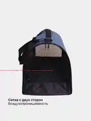 Синий сумка-переноска для кошек и собак