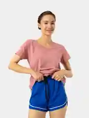 Синий шорты женские, спортивные