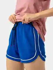 Синий шорты женские, спортивные