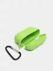 Лайм силиконовый чехол для наушников AirPods Pro с карабином
