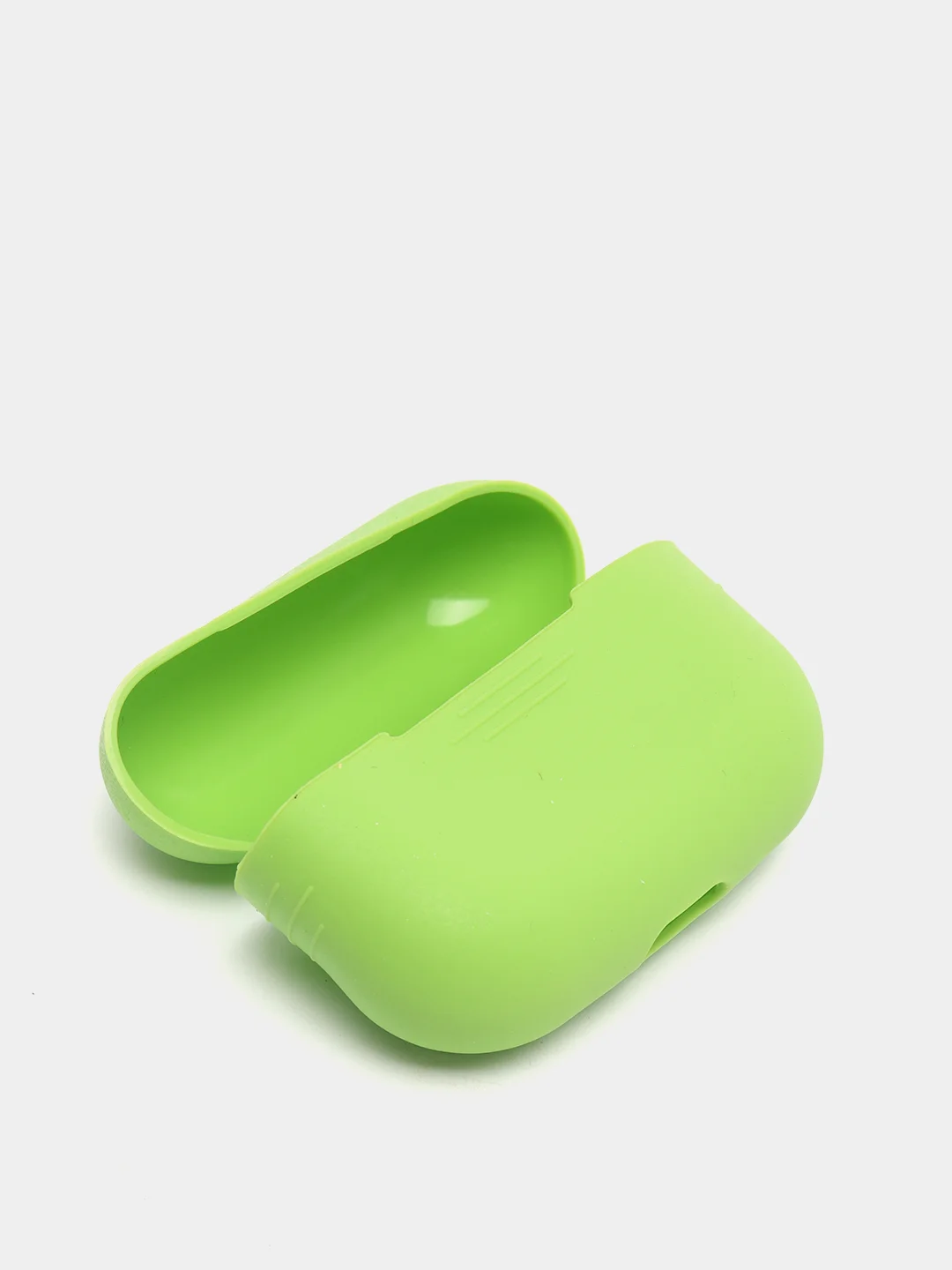Лайм силиконовый чехол для наушников AirPods Pro с карабином