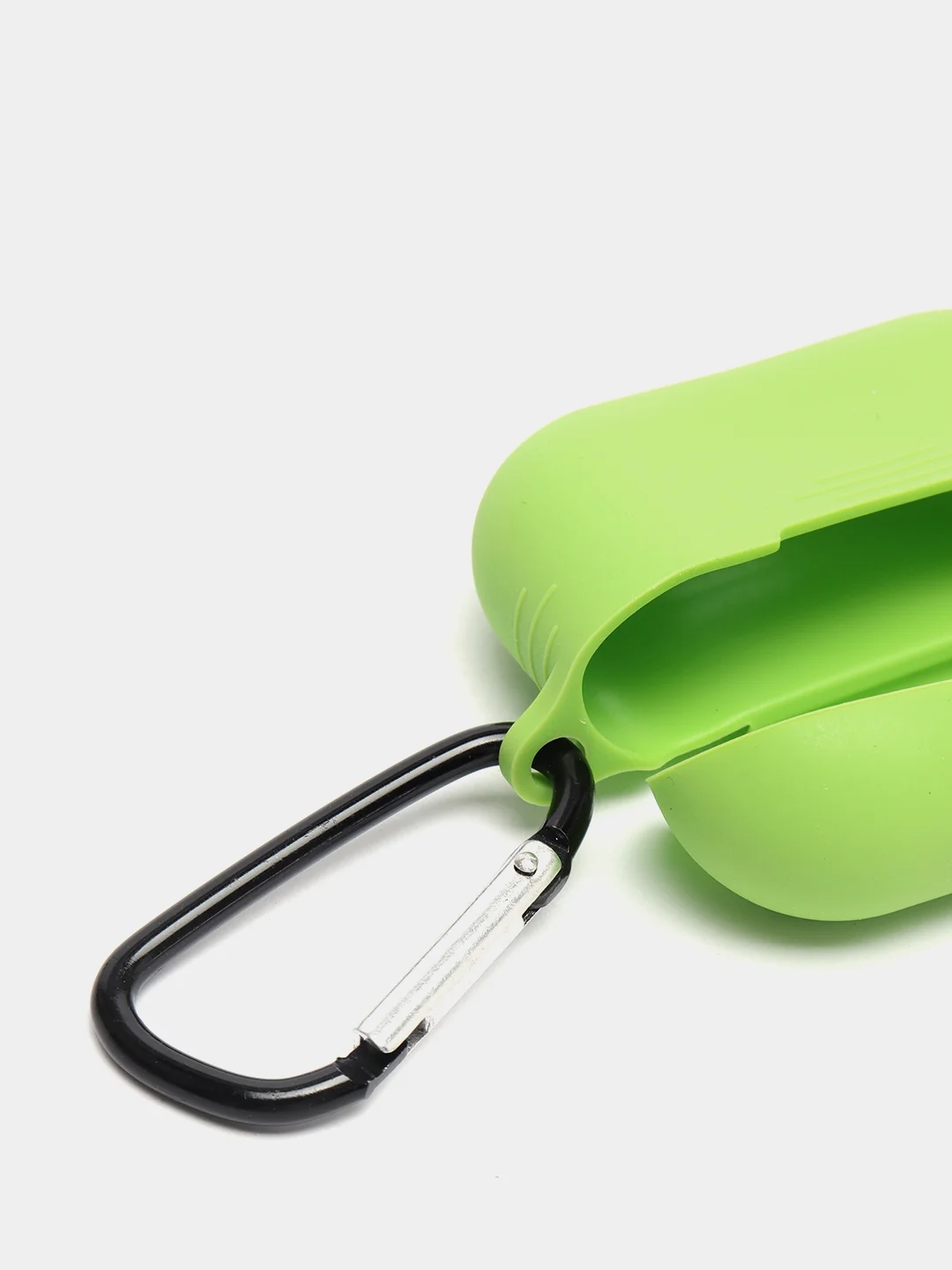 Лайм силиконовый чехол для наушников AirPods Pro с карабином