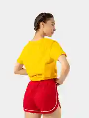 Красный шорты женские, спортивные