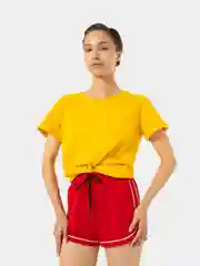 Красный шорты женские, спортивные