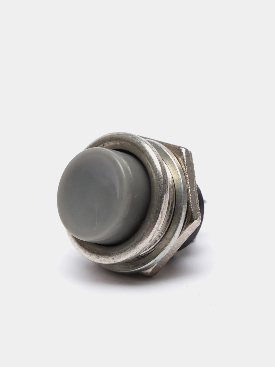 Серый кнопка DS-212 на замыкание без фиксации (Ж)