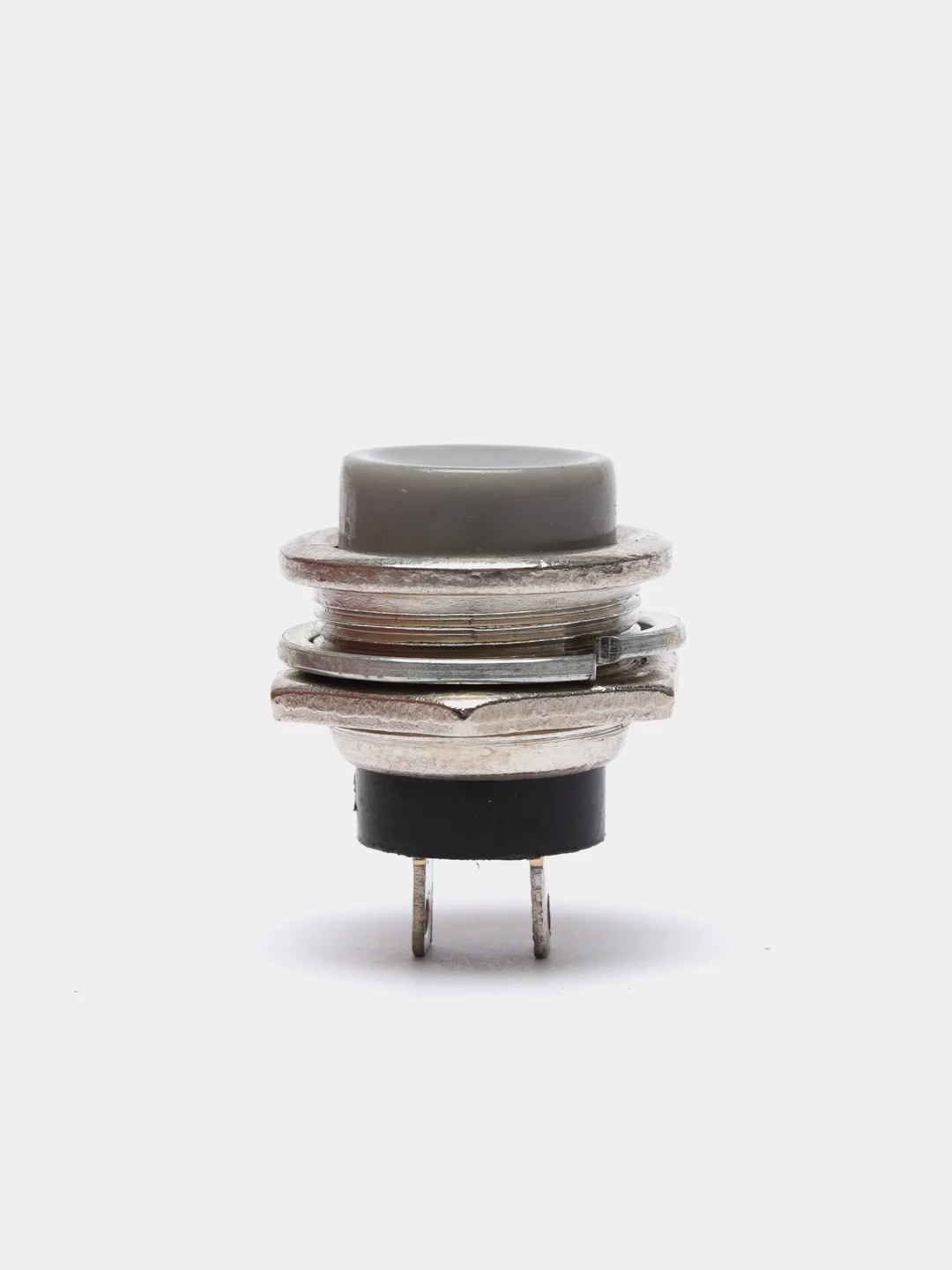 Серый кнопка DS-212 на замыкание без фиксации (Ж)