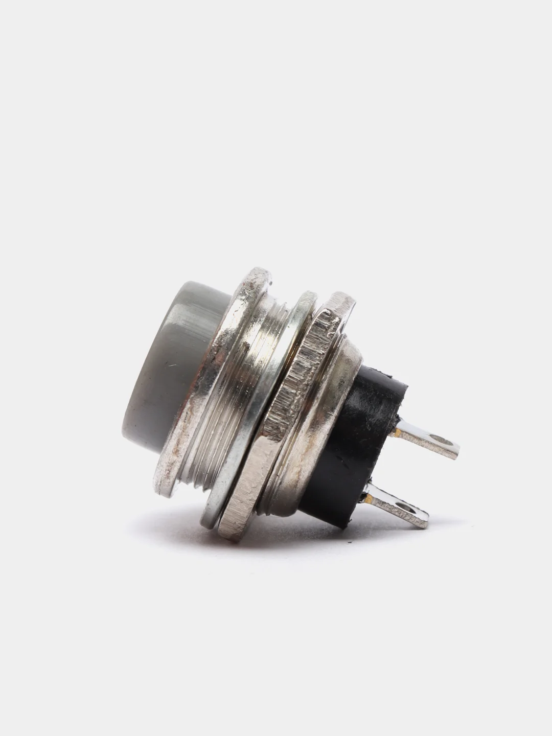 Серый кнопка DS-212 на замыкание без фиксации (Ж)