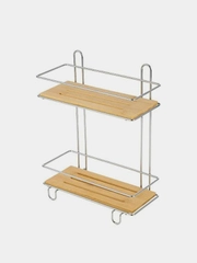 Полка двухъярусная BAMBOO-03, 26 х 11,5 х 34 см