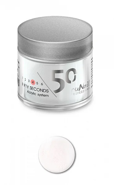 Прозрачный акриловая пудра Fifty Seconds Runail Professional, 25 г