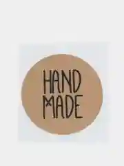 Красный наклейки "handmade"