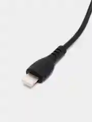 Черный кабель для зарядки телефона iPhone и Android BX51, 1 м / 3 типа разъема