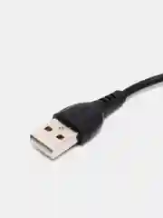 Черный кабель для зарядки телефона iPhone и Android BX51, 1 м / 3 типа разъема