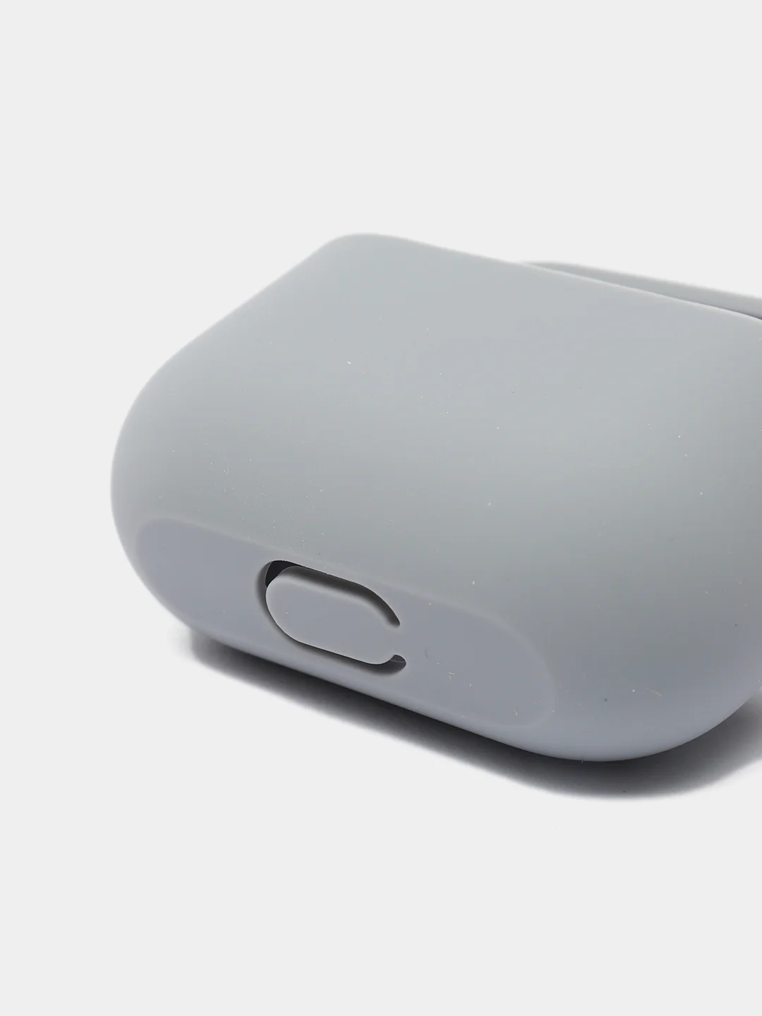 Хром чехол для наушников AirPods 3 силиконовый с карабином и защитой разъема