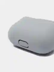 Хром чехол для наушников AirPods 3 силиконовый с карабином и защитой разъема