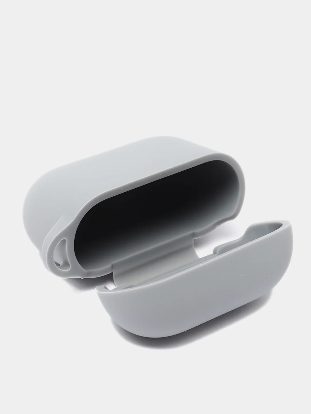 Хром чехол для наушников AirPods 3 силиконовый с карабином и защитой разъема
