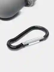 Хром чехол для наушников AirPods 3 силиконовый с карабином и защитой разъема