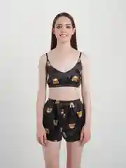 Черный женская пижама