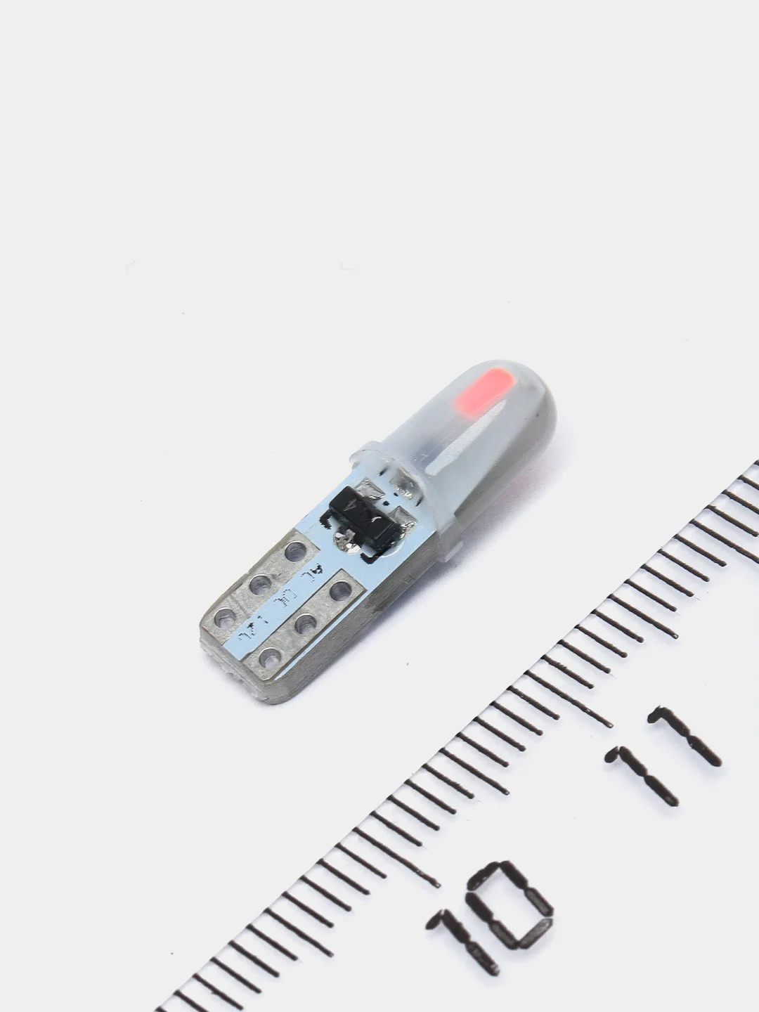 Красный автомобильная светодиодная лампа Т5 3014 2 SMD, 5 штук
