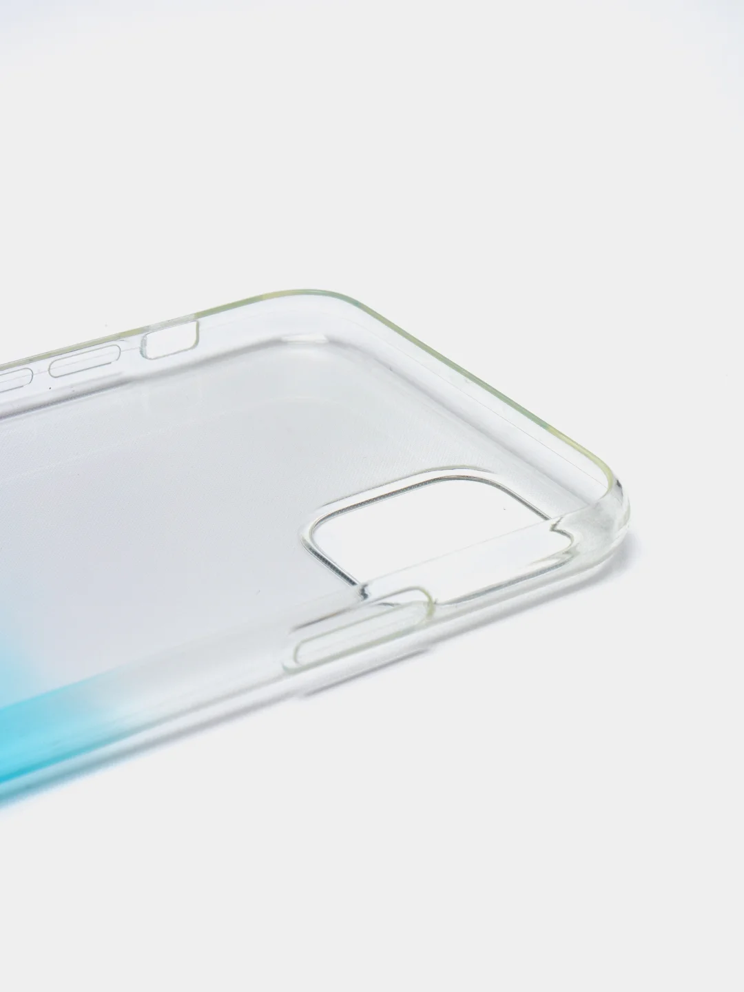 Бирюзовый чехол для Apple iPhone 11 Pro Max, прозрачный, с градиентом