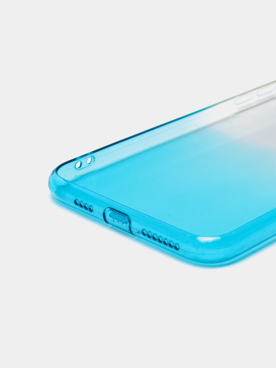Бирюзовый чехол для Apple iPhone 11 Pro Max, прозрачный, с градиентом