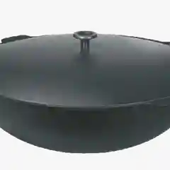 Казан Камская Посуда к101, чугунный, с алюминиевой крышкой, 10 л