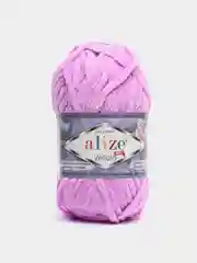 Лавандовый пряжа плюшевая Alize Velluto, 100% микрополиэстер, 100 г, 68 м