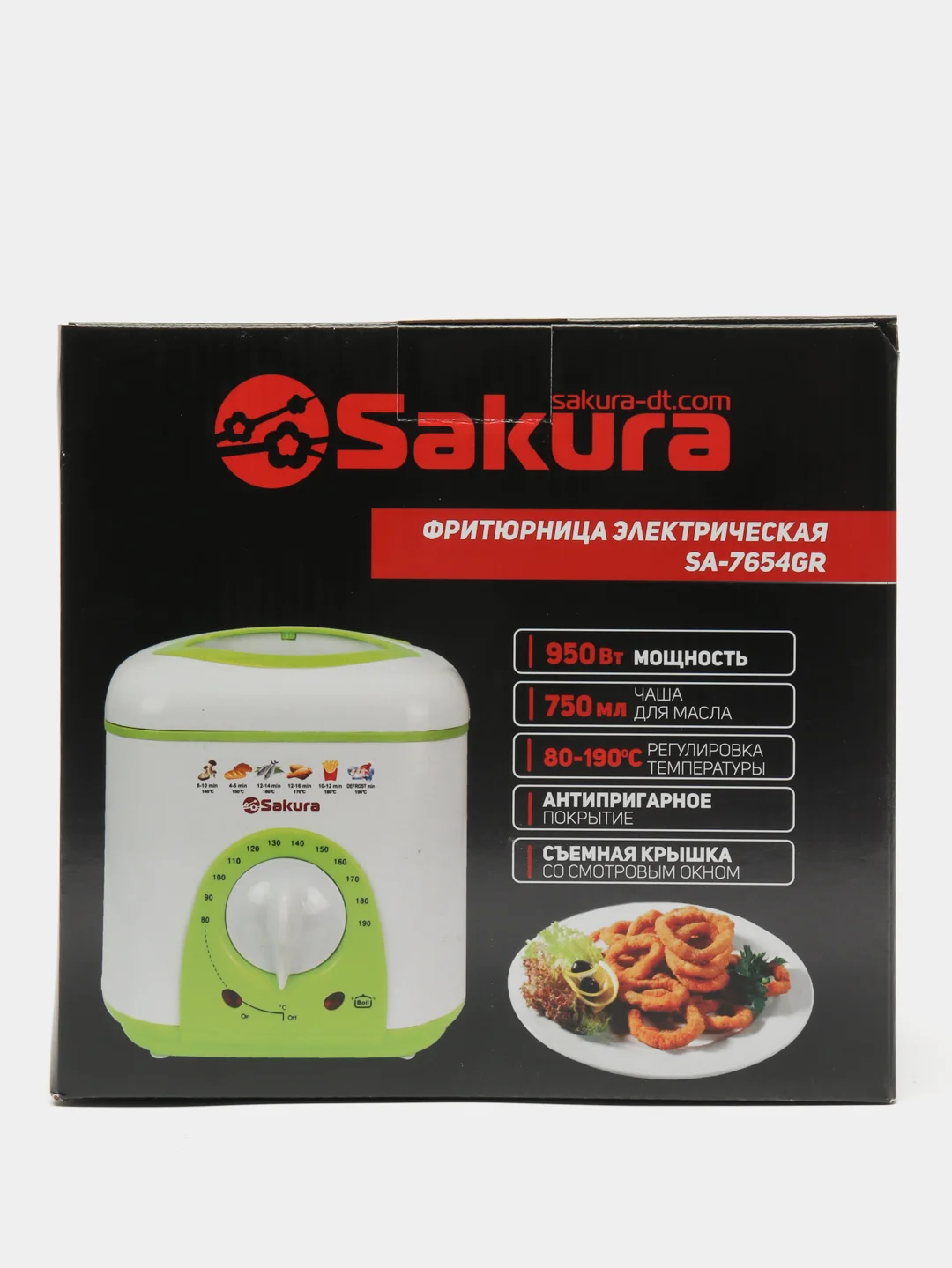 Белый фритюрница Sakura SA-7654GR, 950 Вт