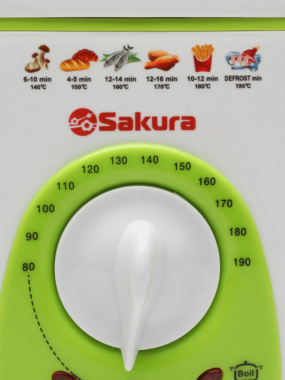 Белый фритюрница Sakura SA-7654GR, 950 Вт