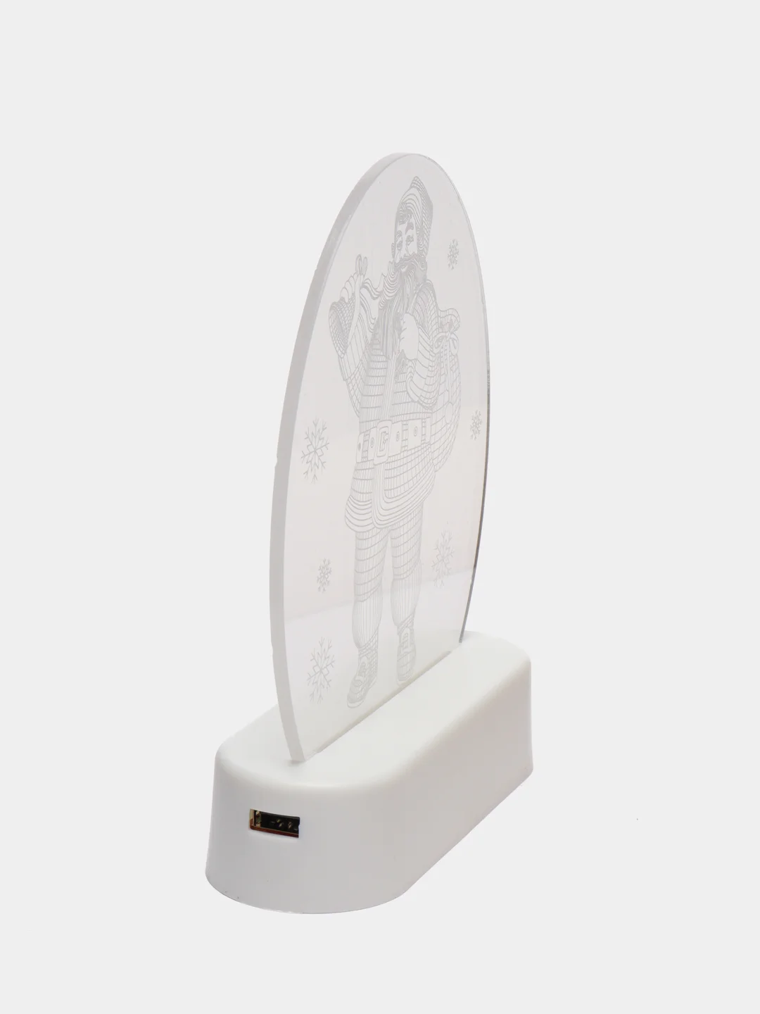 Алый ночник, новогодний светильник светодиодный 3D, LED, от батареек или USB. 3D лампа. Ночник