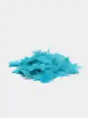 Голубой перья декоративные для оформления прозрачных шаров