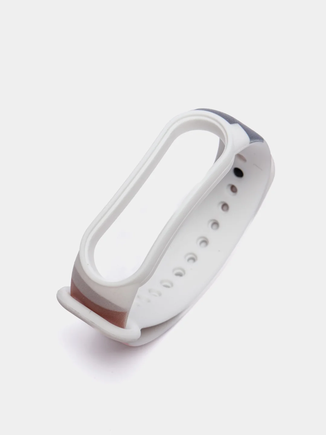 Шоколадный ремешок для Xiaomi Mi Band 3, 4, 5, 6 силиконовый