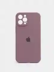 Пурпурный чехол Silicone Case для iPhone 12 Pro Max с логотипом закрытый низ