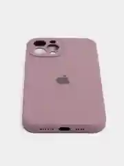 Пурпурный чехол Silicone Case для iPhone 12 Pro Max с логотипом закрытый низ