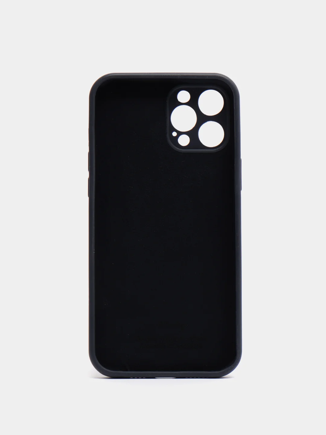 Темно-синий чехол Silicone Case для iPhone 12 Pro Max с логотипом закрытый низ